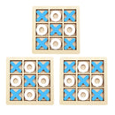 Jogo da Velha Montessori em Madeira – Brinquedo Educativo de Raciocínio para Crianças – Compre 2 Leve 3